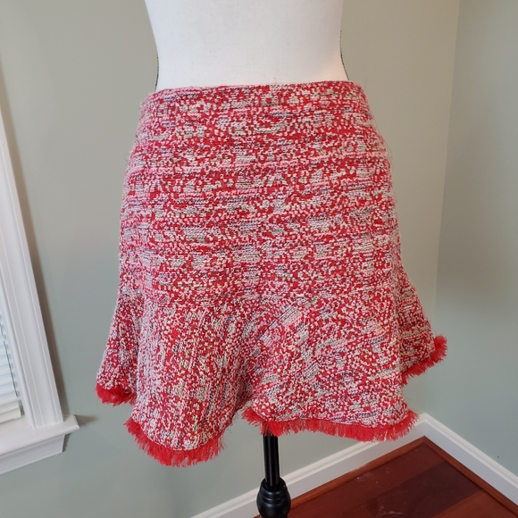Zara Tweed Ruffle Mini Skirt Large HOST PICK 🎉🎈 - Picture 6 of 7